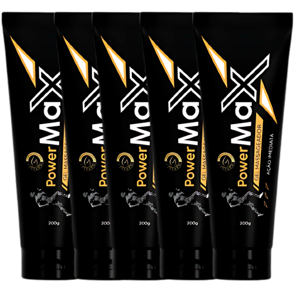 Power Max Gel Massageador 200g 5 UND
